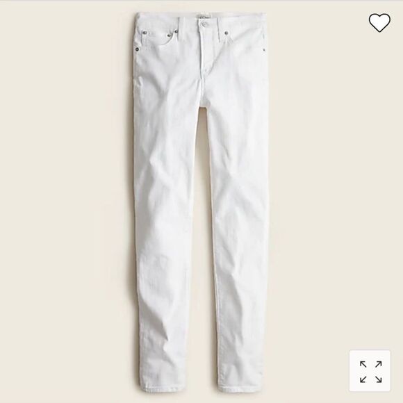 J. Crew Denim - J. Crew Petite 9" high-rise toothpick jean in white Item E2268*